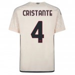 Günstige Fußballtrikots AS Roma Cristante 4 Auswärtstrikot 2023-24 Kurzarm